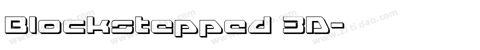 Blockstepped 3D字体转换